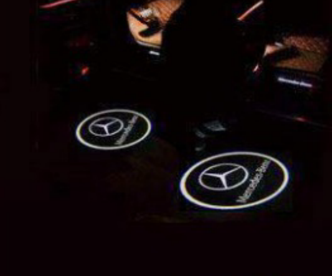 Black 2 pcs LED Lampe de Voiture de Courtoisie Logo De Porte de Voiture Bienvenue Lumière, Ombre, Projecteur Laser Pour BMW X1 X3 E83 X5 e53 X6 GT Z8 (Fit pour BMW)