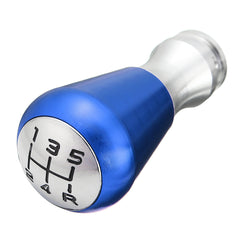 Royal Blue 5 Speed Manual Gear Shift Knob Aluminum Alloy Black/Blue/Red with Adapter For Peugeot 405 307 206