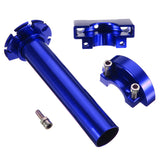 Royal Blue 1Pc Multicolor Twist Throttle CNC Aluminum For Motorcycle Moped Scooter Bike