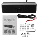 LED Handlebar bluetooth Motorcycle Stereo Speakers Audio System MP3 For ATV UTV 4Wheeler - Auto GoShop