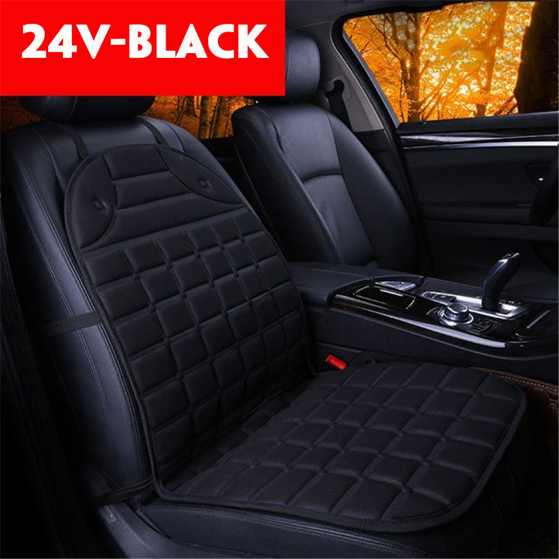 12/24V Heated Car Truck Seat Cushion Chair Cover Pad Heater Winter Warmer Home - Auto GoShop