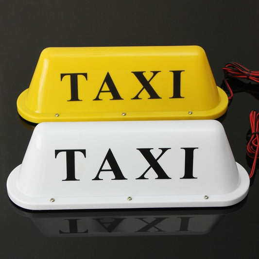 Goldenrod Waterproof 12V Taxi Car Roof Top Cab LED Sign Light Lamp Magnetic Base with Car Lighter Plug