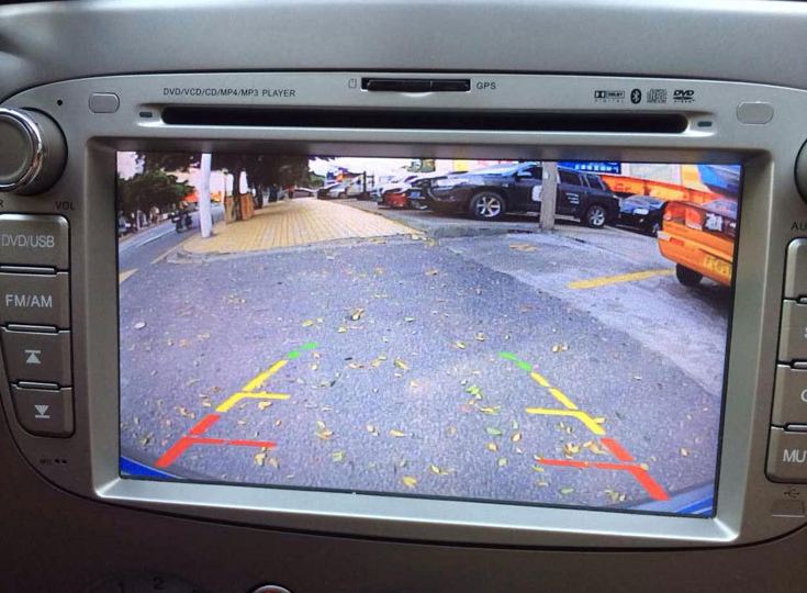 LED square plug-in car camera Reversing image HD reversing rear view camera - Auto GoShop