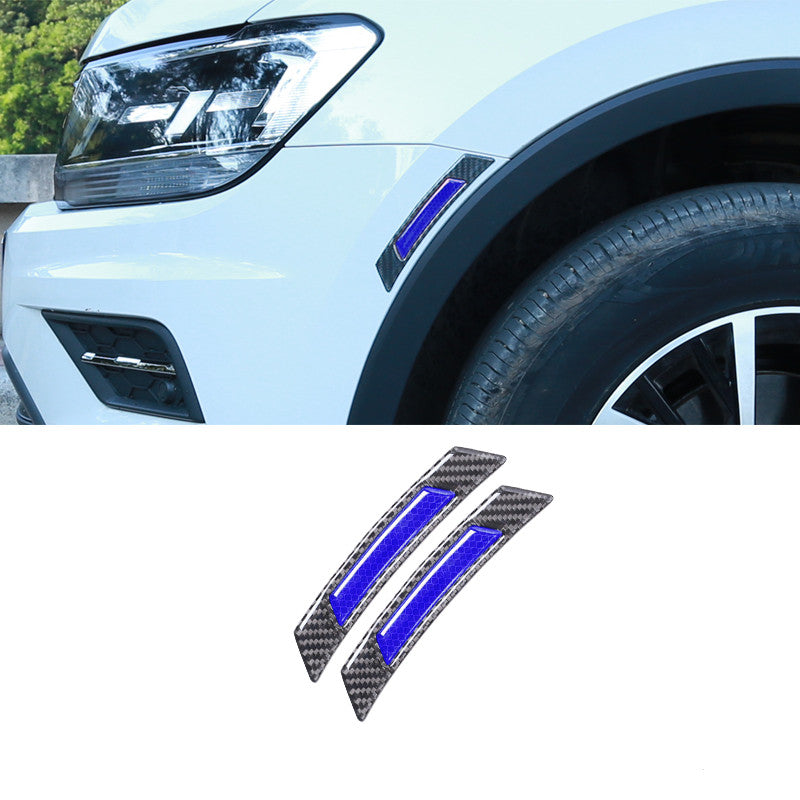 Pale Turquoise Car wheel brow reflective stickers