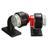 Firebrick 2pcs 5W 10-30V LED Side Maker Light Stalk Indicator Lamp for Truck Trailer Lorry Van