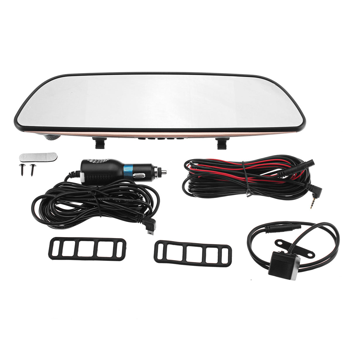 7 Inch 1080P HD Touch Screen Car DVR Video Mirror Recorder Rear View Camera GPS - Auto GoShop