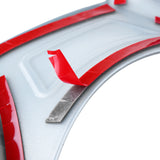 Red 2Pcs Carbon Fiber AC Conditioner Vent Air Vent Outlet Trim Interior Car Moulding Cover For Ford Focus 2015-2018