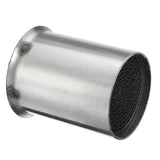 Gray Universal 51mm Motorcycle Exhaust Pipe Can Silencer Muffler Baffle Removable