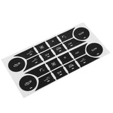 Black A/C Button Stickers Kit Dash Repair Decal For Mercedes W204 C250 C300 C350 10-14
