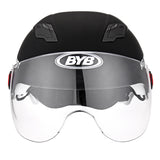 Slate Gray Motorcycle Helmet Half Open Face Helmet Adjustable Five-pointed Star Black
