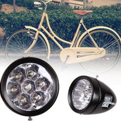 6 LED Hat Headlamp Bike Front Light Retro Electric Scooter Headlights Waterproof - Auto GoShop