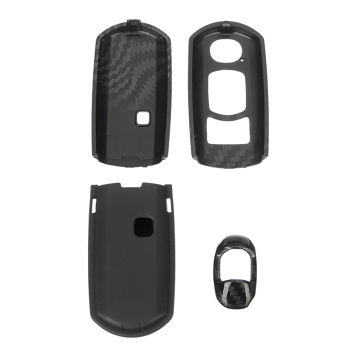 ABS Carbon Fiber Remote Smart Car Key Case/Bag Cover Fob Shell for Mazda 3/5/6/CX3/CX5 - Auto GoShop