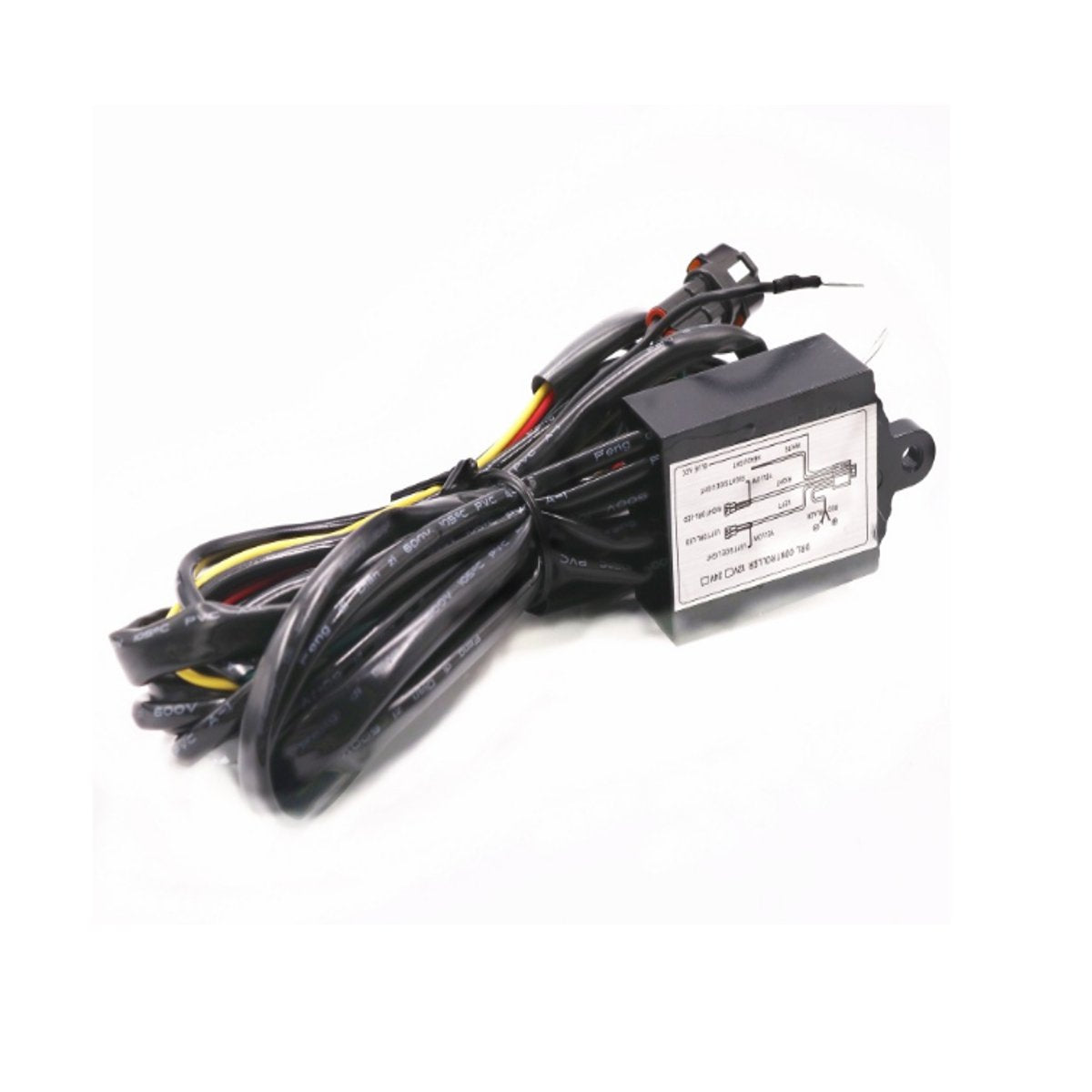 Dark Slate Gray 12V DRL Dimmer LED Dimming Relay Daytime Running Light Car On/Off Switch Harness With Flash Turn Signal Delay Function