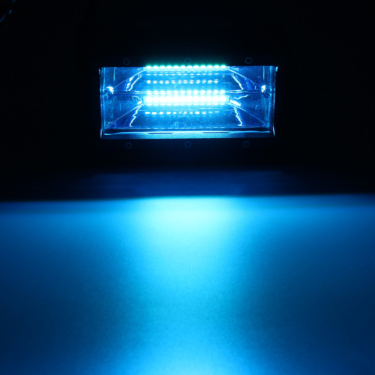 Light Sky Blue 5Inch 48W 24 LED Work Light Bar Flood Beam Lamp for Car SUV Boat Driving Offroad ATV