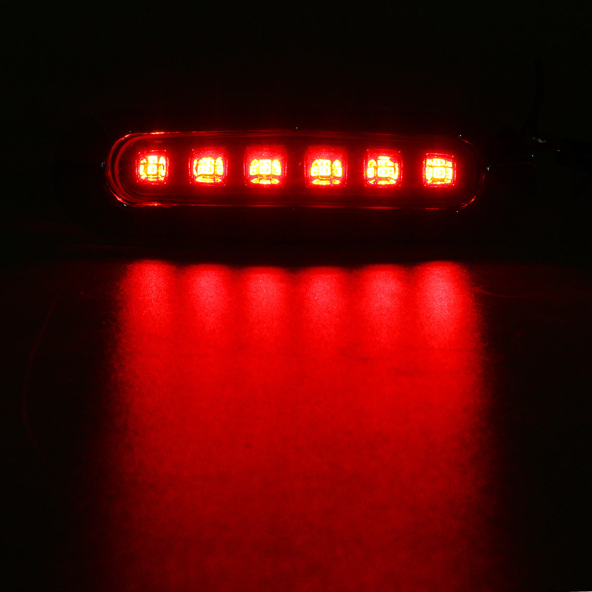 Red 12V/24V 6-LED Side Marker Strobe Light Lamp For Cars/Trucks/Trailers