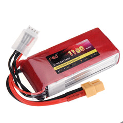 Firebrick Red 11.1V 1100mah/1300mAh 3S 25C XT60 Plug Lipo Battery RC Car Models Spare Parts