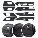 8pcs Car Carbon Fiber Armrest Handle Sticker Decoration For MITSUBISHI - Auto GoShop