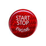 Dark Red Start Stop Engine Button Switch Carbon Cover For BMW E60 E90 E91 E92 E93 3 Series