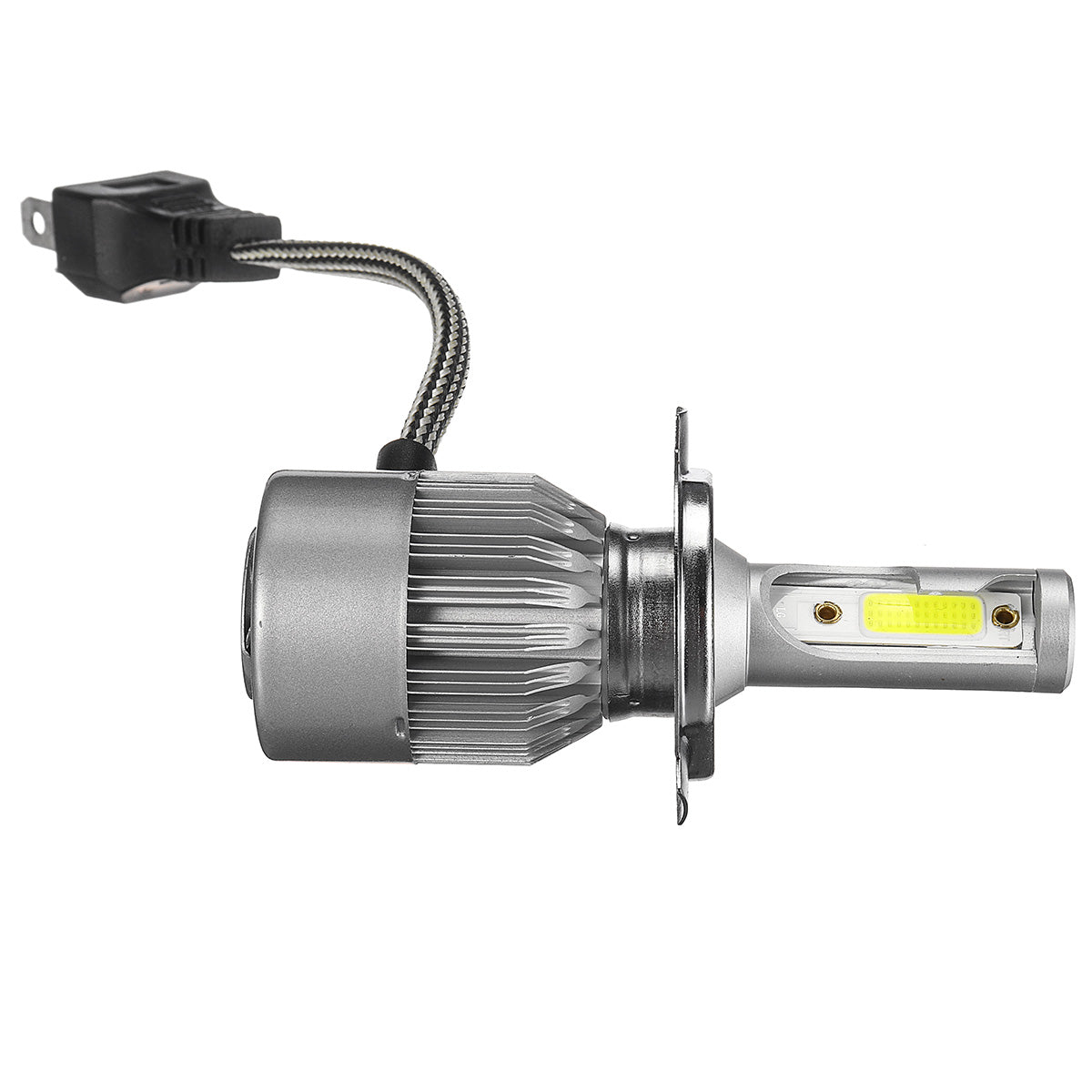 Slate Gray 9V-36V H1/H4/H7/H11/9005/9006 COB LED Headlights Bulbs Conversion Kit White