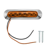 Saddle Brown 12V/24V 6-LED Side Marker Strobe Light Lamp For Cars/Trucks/Trailers