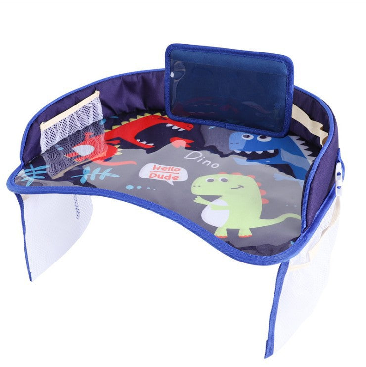 Multifunctional Cartoon Kids Car Table Toy Food Drink Phone Holder Car Child Safety Seat Tray Waterproof Stroller - Auto GoShop