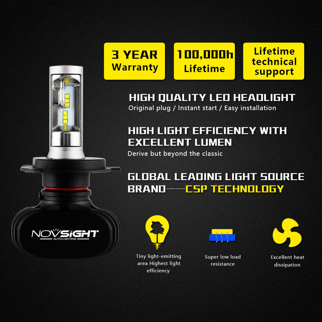 Yellow explosion truck LED headlamps H4 (H4)