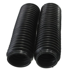 Black Motorcycle Fork Rubber Gaiters Boots Gaitor Cover 245x58x39mm