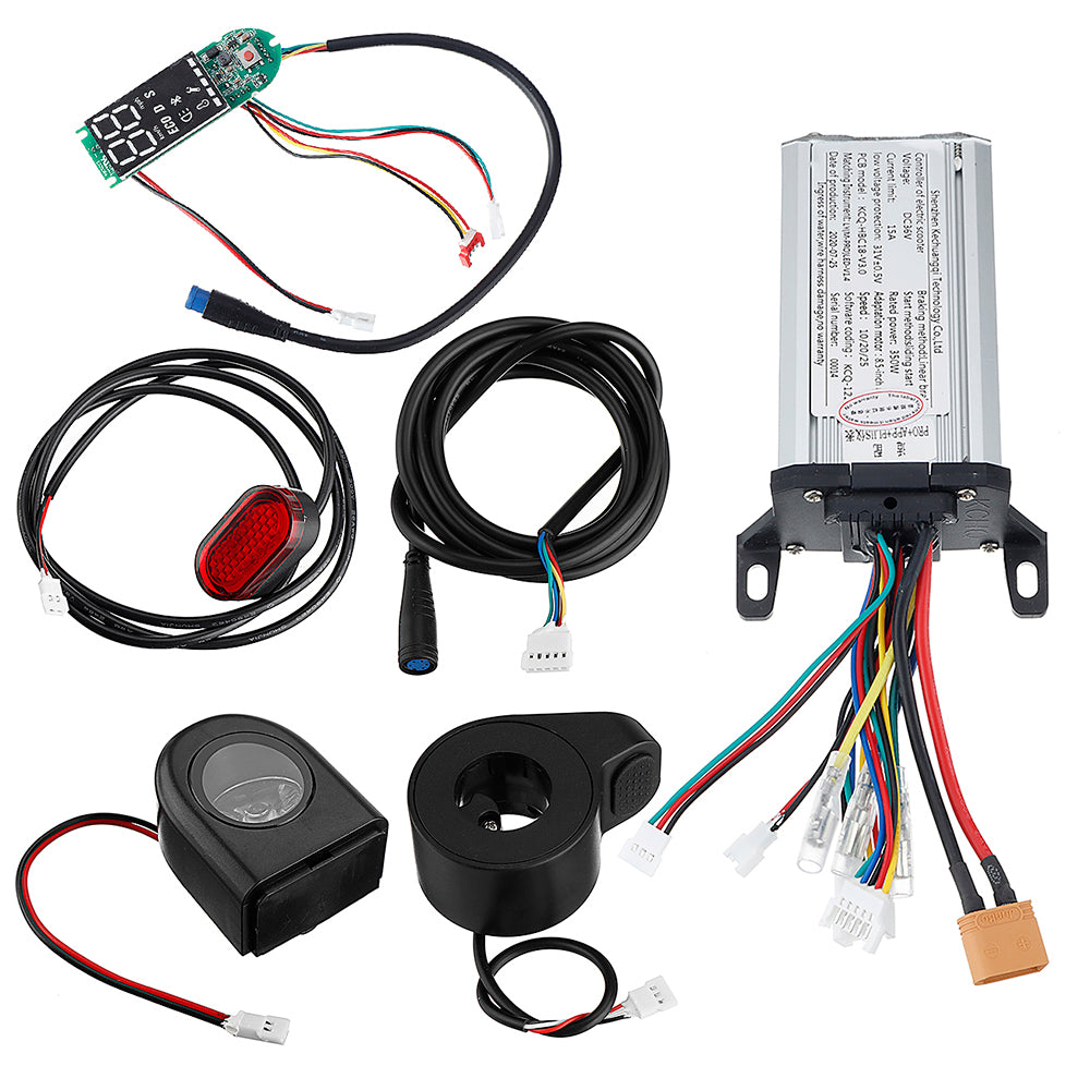 42V 350W 15A XT60 Motor Controller+Dashboard+Front/Rear Light For Scooter Electric Bicycle E-bike - Auto GoShop