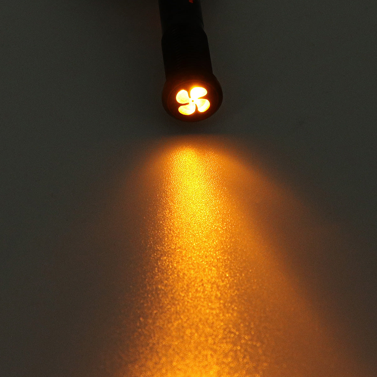 Dark Orange 12V 24V 36V 8mm LED Metal Indicator Warning Signal Dash Light Lamp Car Truck Symbol