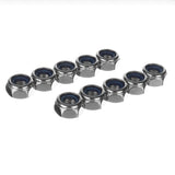 Dark Slate Gray 170Pcs Stainless Steel Lock Nut Assortment M3/4/5/6/8/10/12 Nylon Insert Kit