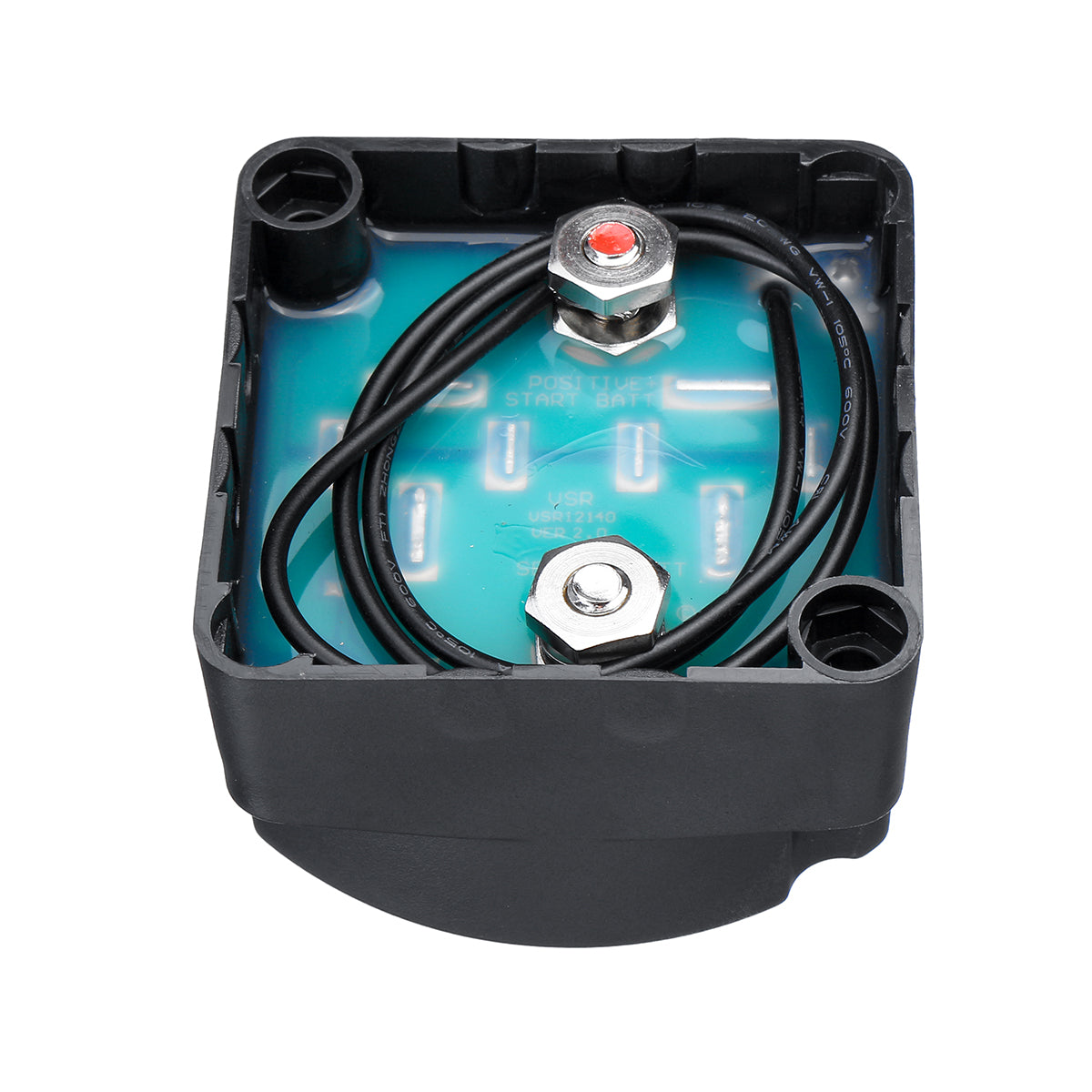 Medium Turquoise 12V 140A VSR Sensitive Relay Dual Battery Kit Smart Isolator For ATV UTV Boat RV