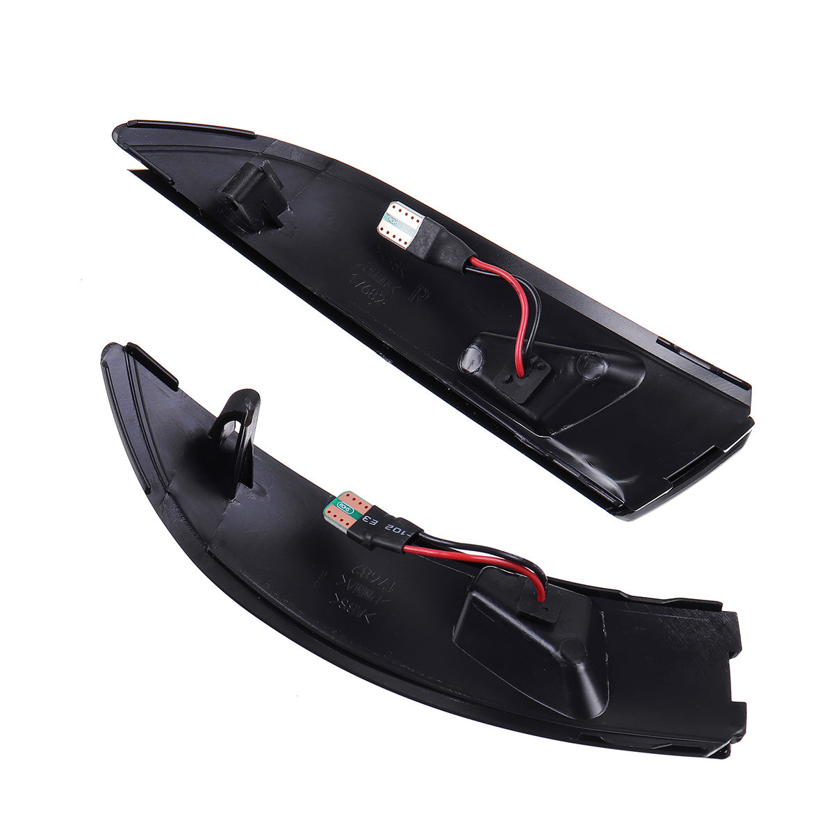 LED Dynamic Side Door Wing Mirror Indicator Lights Turn Lamps Smoked Black for Ford Fiesta B-Max 2008-2017 - Auto GoShop