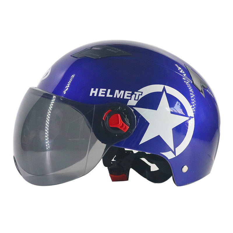 Midnight Blue Electric car helmet unisex