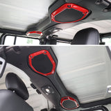 1 Pair 21 X 31.6cm Car Inner Top Roof Speaker Cover Trim Decorative Ring For 2018 Jeep Wrangler JL - Auto GoShop