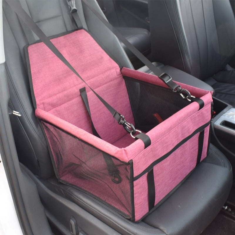 Waterproof Scratch Proof Dog Car Seat Basket Front Row Bag Pet Mat With Adjustable Straps - Auto GoShop