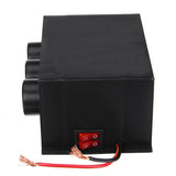 Black 800W 12V 24V 3-Hole Auto Car Heater Heat Cooling Fan Vehicle Defroster Demister