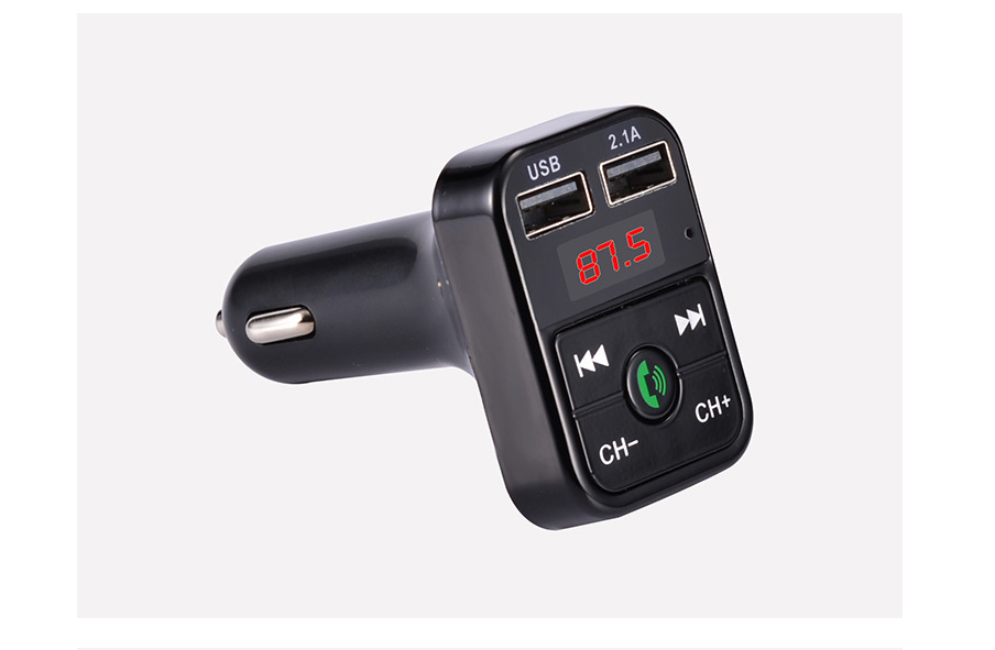 Dim Gray B2 car Bluetooth MP3 hands-free phone car MP3 player FM transmitter car charger receiver car charger