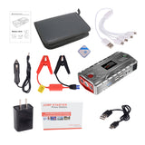 Tomato Portable Car Jump Starter 15000mAh 800A Peak Powerbank Emergency Battery Booster Type-C Digital Charger with LED Flashlight USB Port