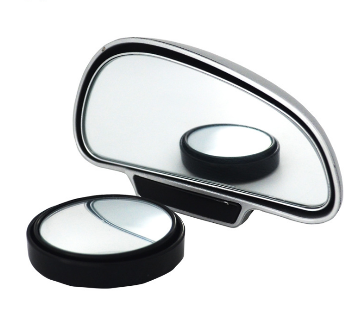 Black Car mirror, large field of view, rear view auxiliary mirror, reversing aid, wide-angle lens, blind spot mirror