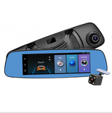 Cornflower Blue Cross border special supply for new 8 inch crane recorder 4G cloud mirror 1080P HD Android rear view mirror driving record