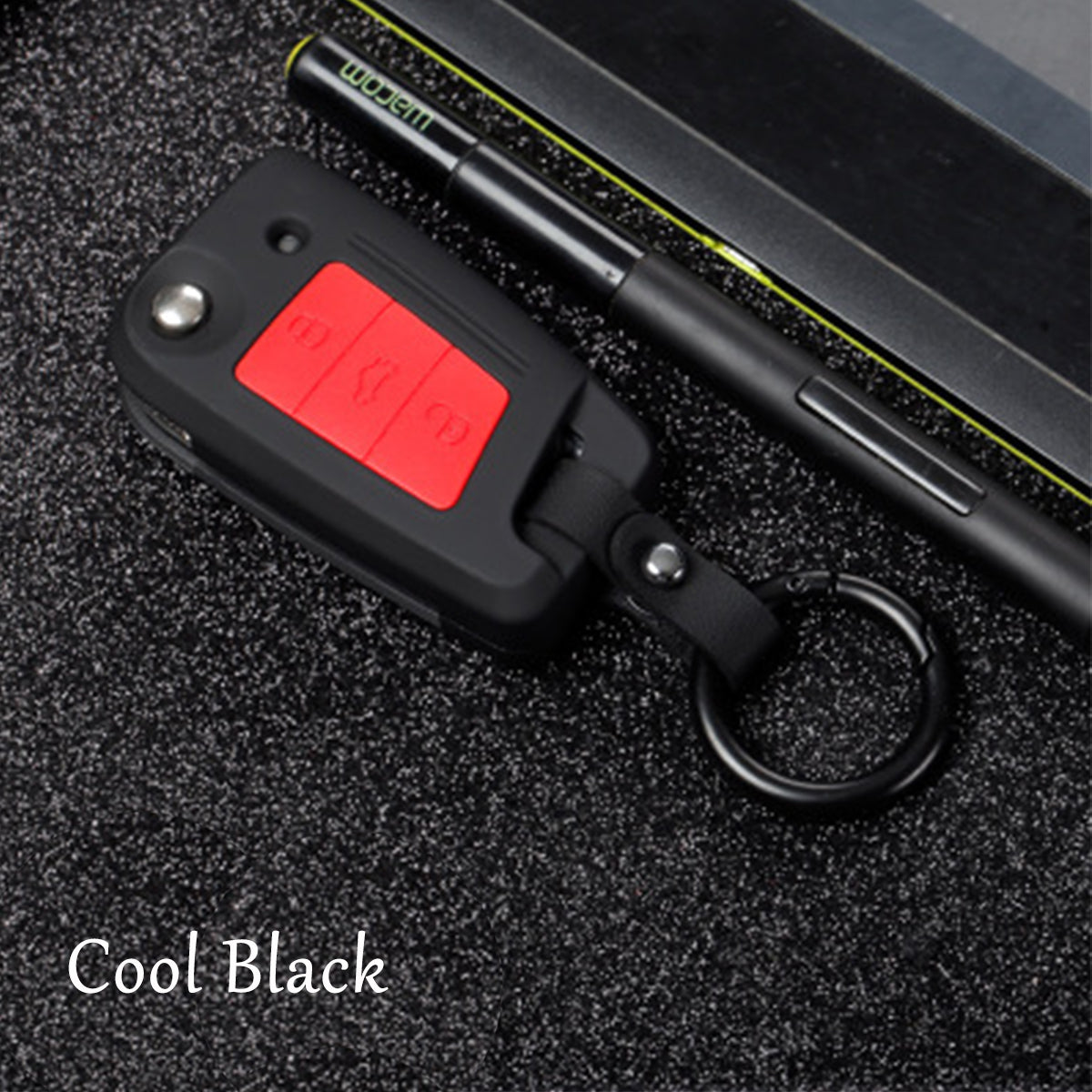Car Key Cover Silicone Protective Case With Belt Buckle Suitable For Volkswagen/Golf/Jetta/Skoda - Auto GoShop