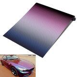 Dark Slate Blue 30cmx152cm Chameleon Carbon Fiber Vinyl Motorcycle Car Decoration Wrap Film