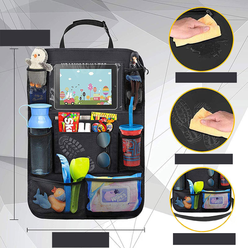 1Pc Car Auto Trunk Seat Back Organizer Tidy Pocket Kids Toys Storage Bag Holder - Auto GoShop