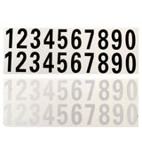 Black Number Reflective Sticker Car Vinyl Decal Street Address Mail Box Number Stickers White Black