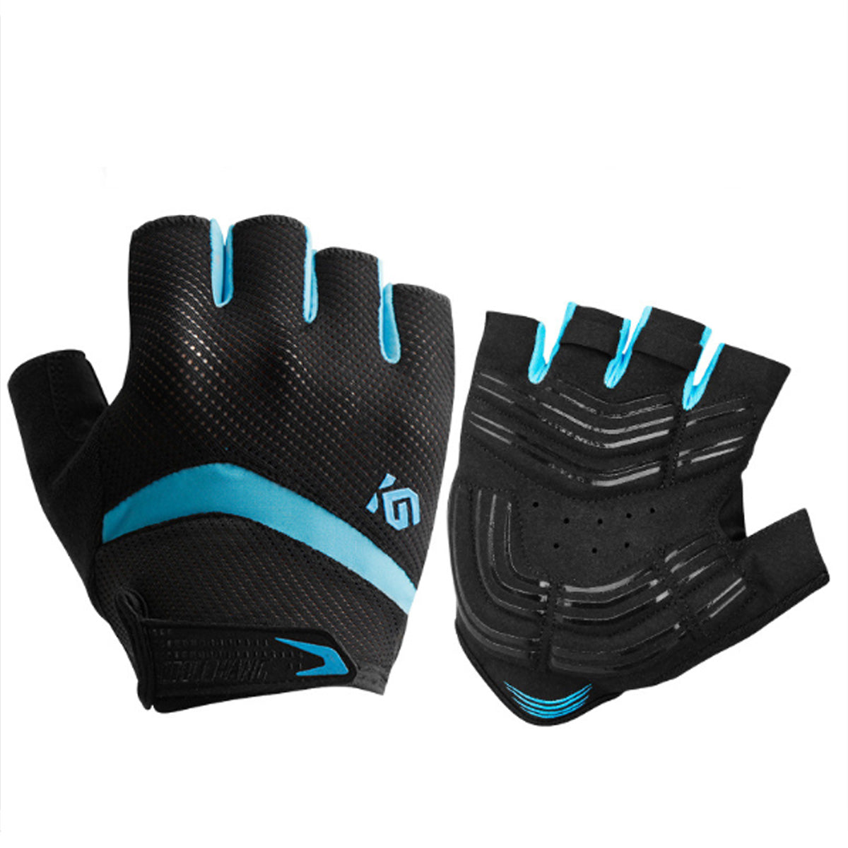 Dark Slate Gray Antiskid Cycling Motorcycle Gloves MTB Bike Half Finger Gloves Short Finger Sports Glove