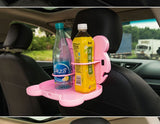 Goldenrod Child Car Seat Table Car Seat Tray Storage Kids Toy Food Water Holder Children Portable Table For Car Baby Food Desk ABS