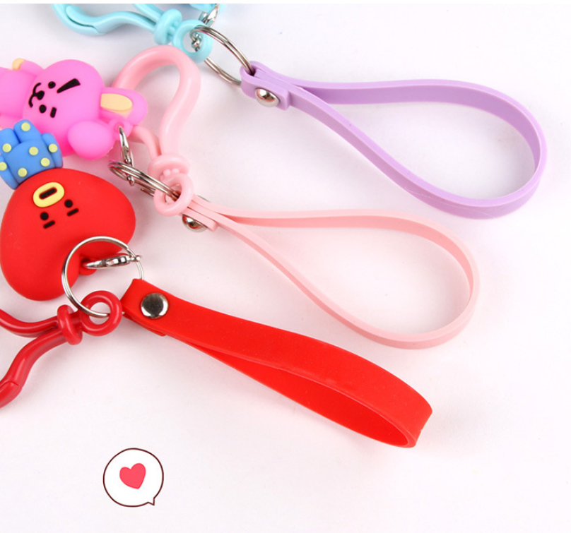 Keychain creative cute schoolbag car pendant gift - Auto GoShop