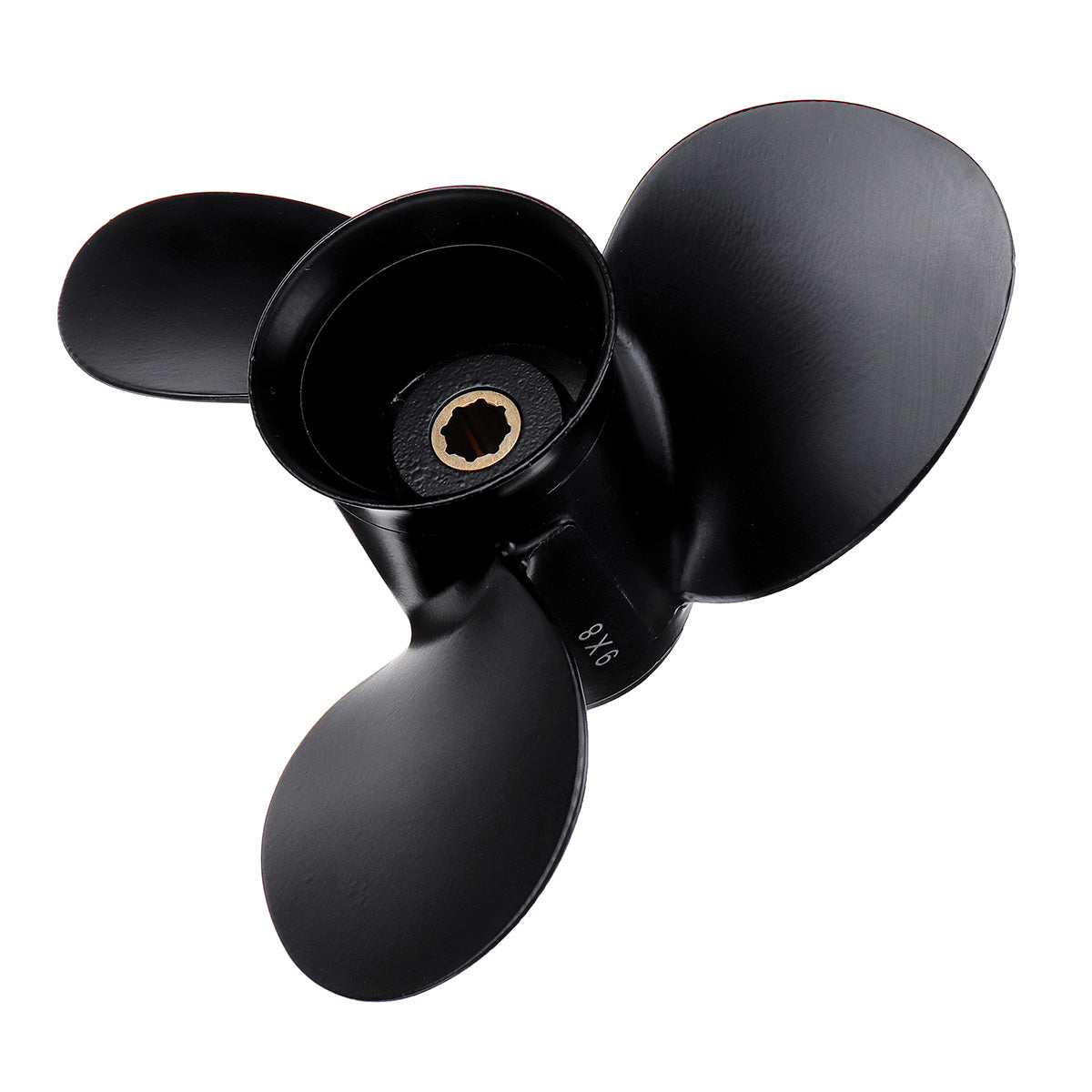 Black Aluminum Outboard Propeller For Mercury 6HP-15HP 48-828154A12