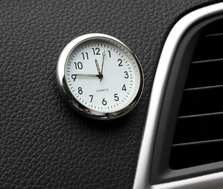 Lavender Car sticker clock