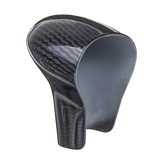 Dim Gray Carbon Fiber Look Gear Shift Knob Head Cover Cap For Audi S6 S7 A4 A5 A6 A7 Q5 Q7